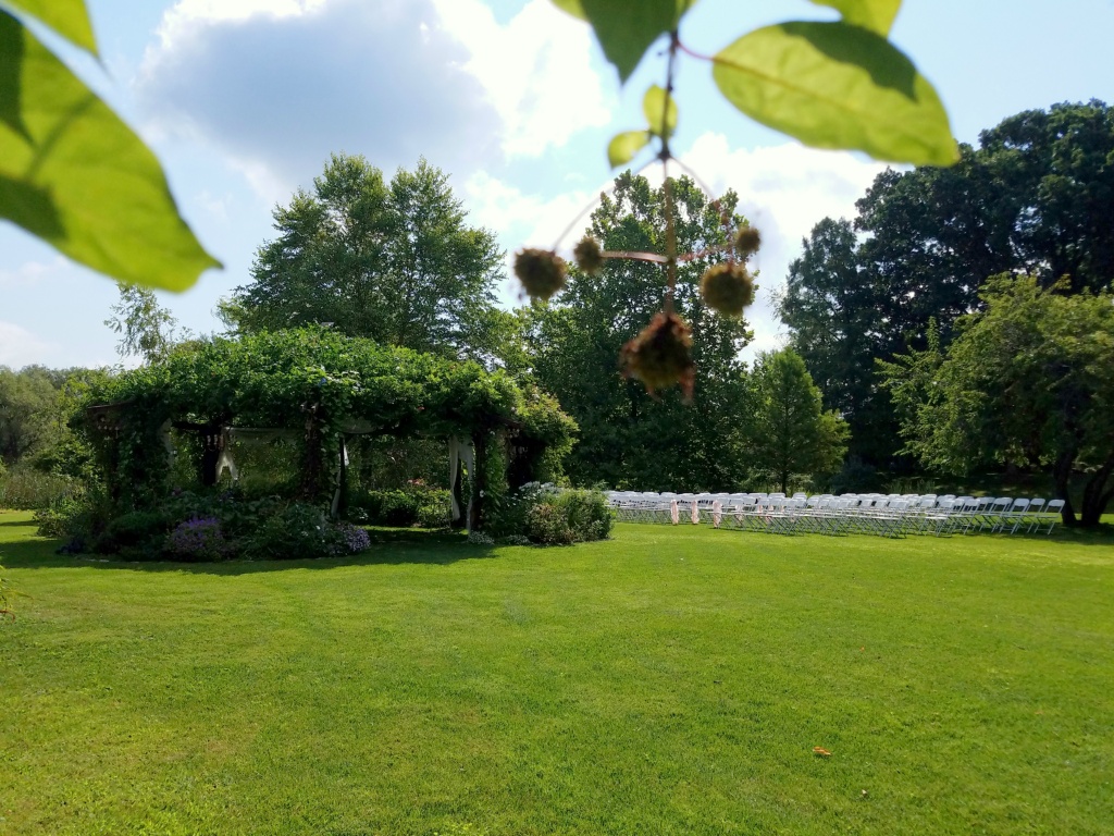 SIDE VIEW FLOWERING GAZEBO