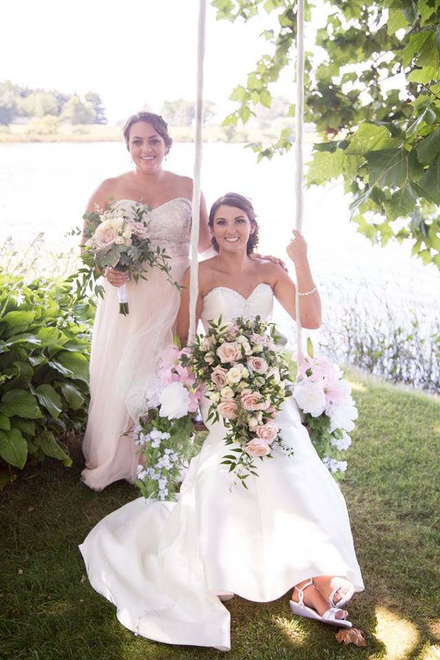 JESSICA AND A BRIDESMAID