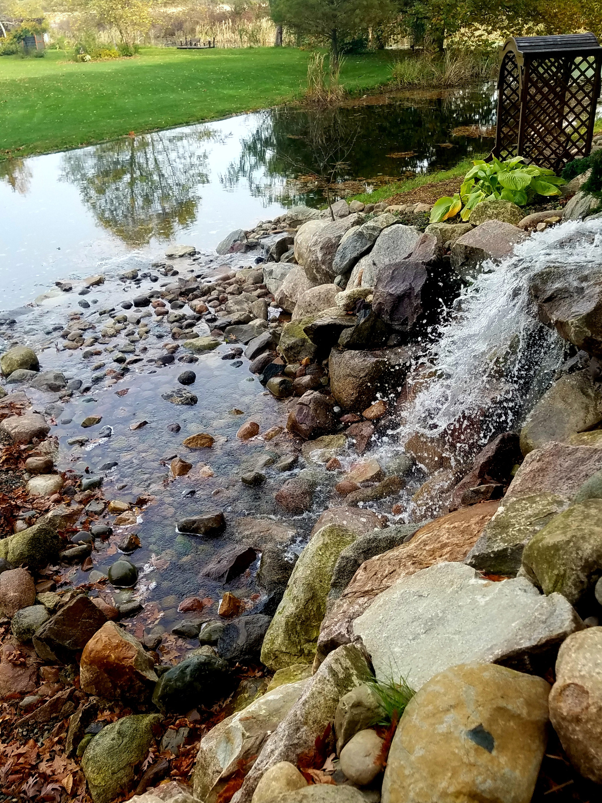 Standing above the 7' Waterfall looking down