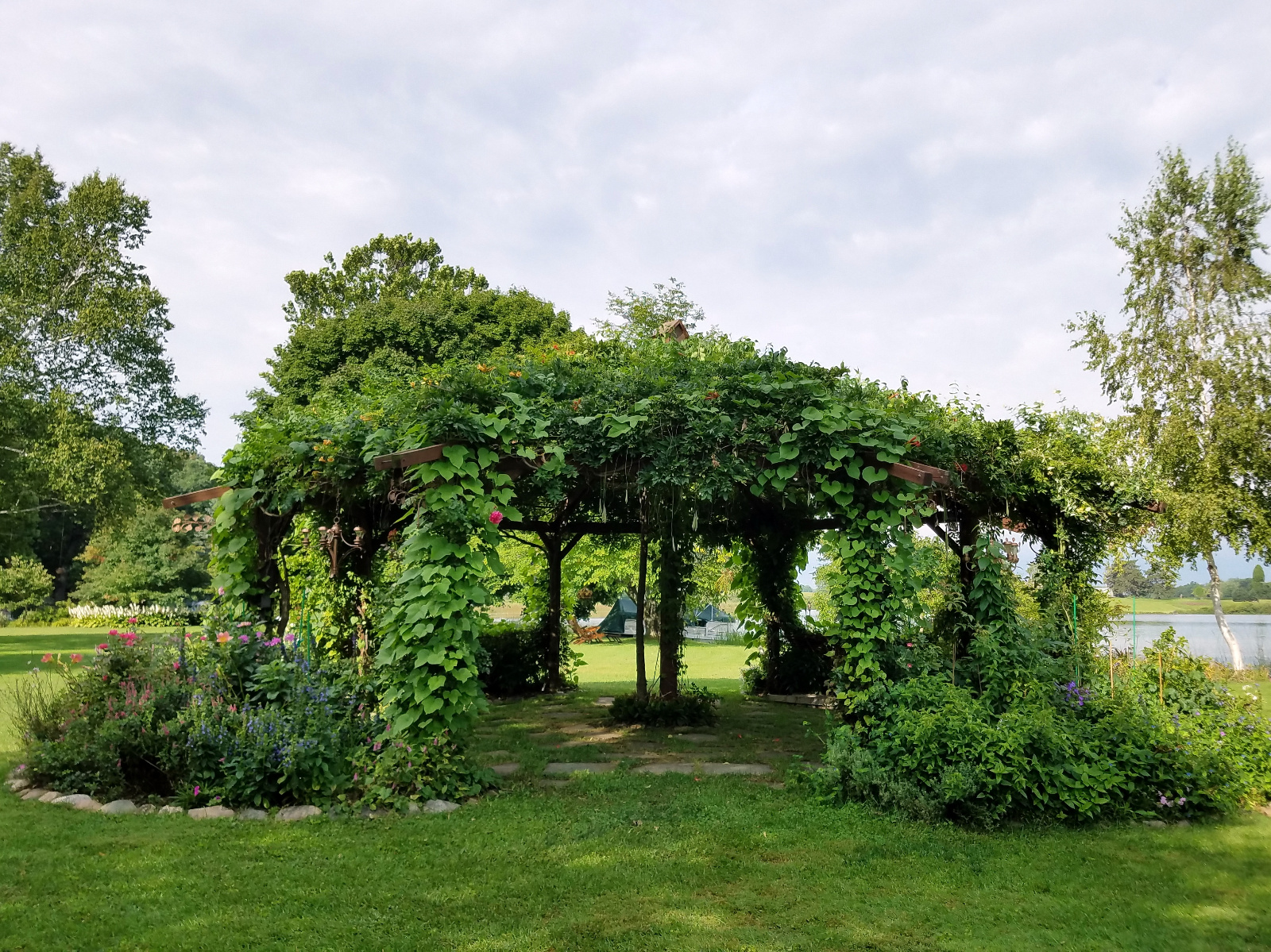 East side of Flowering Gazebo