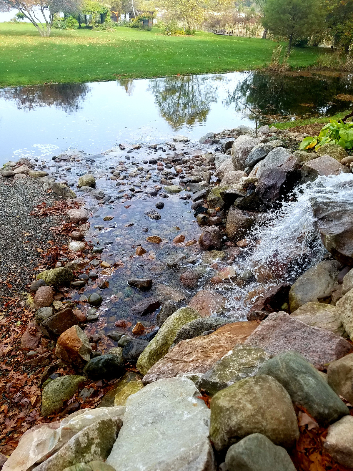 Looking down at the 7' Waterfall from above
