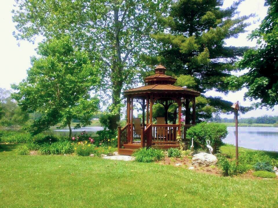 Walking away from Cedar Gazebo
