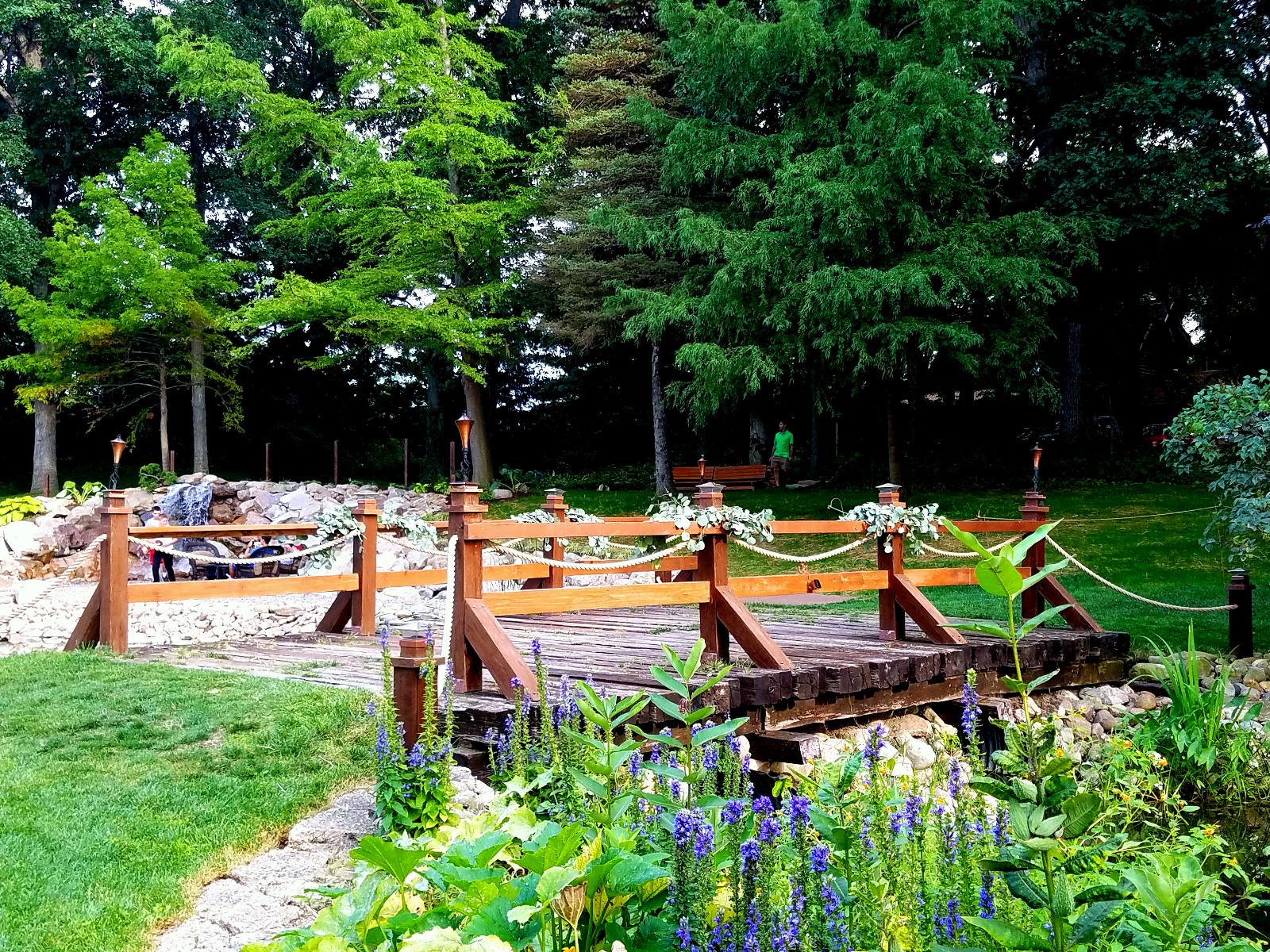 Viewing the Waterfall through the Bridge